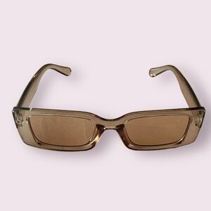 Retro Frame Sunglasses in Brown